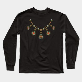 Ethnic Necklace ( Gold Jewelry ) Long Sleeve T-Shirt